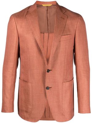 Canali single-breasted blazer - Orange