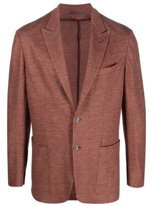 Canali single-breasted blazer - Red