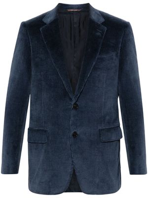 Canali single-breasted corduroy - Blue