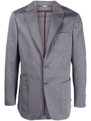 Canali single-breasted cotton blazer - Grey