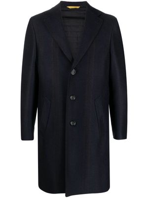 Canali single-breasted midi coat - Blue