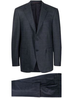Canali single-breasted stretch-wool suit - Blue