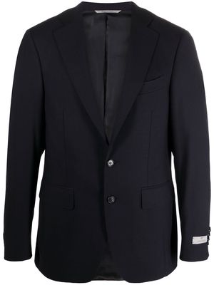 Canali single-breasted tailored blazer - Blue