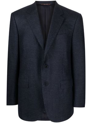 Canali single-breasted tailored wool jacket - Blue