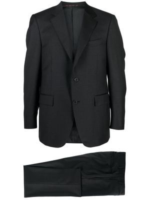 Canali single-breasted wool suit - Black