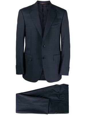 Canali single-breated wool suit - Blue