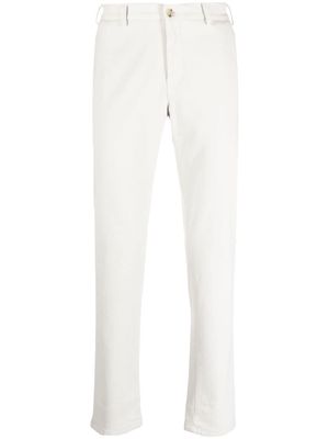 CANALI slim cut cotton chino trousers - Grey