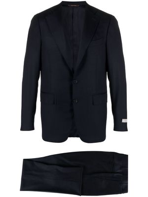 Canali slim-cut single-breasted suit - Blue