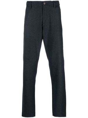 Canali slim-cut wool chino trousers - Blue