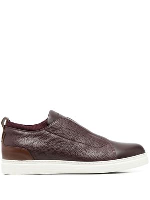 Canali slip-on low-top sneakers - Red