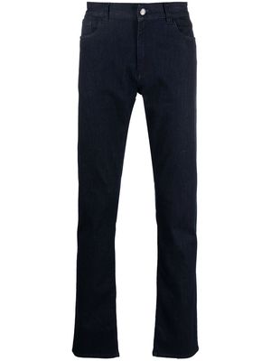 Canali straight-leg mid-rise jeans - Blue