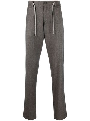 Canali straight-leg tailored trousers - Brown