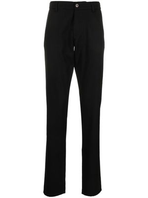 Canali straight-leg wool chino trousers - Black