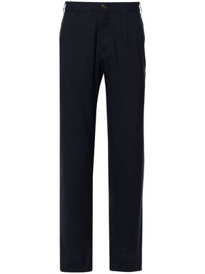 Canali tailored tapered trousers - Blue