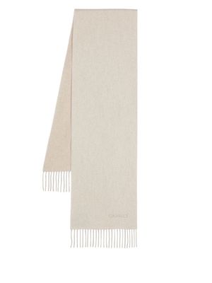 Canali tasseled cashmere scarf - Neutrals