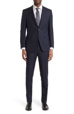 Canali Trim Fit Milano Wool Suit in Navy