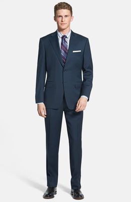 Canali Trim Fit Wool Suit in Navy