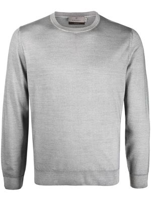 Canali wool fine-knit jumper - Grey