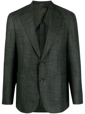 Canali wool silk-blend blazer - Grey