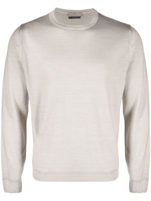 Canali wool-silk blend sweatshirt - Neutrals