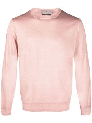 Canali wool-silk blend sweatshirt - Pink