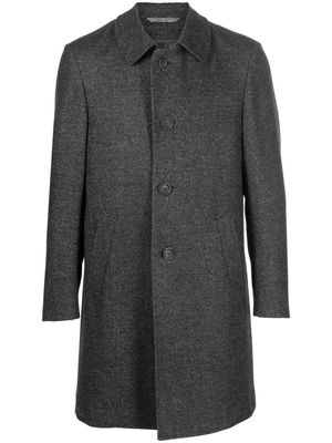 Canali wool single-breasted coat - Grey