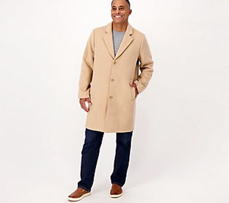 Candace Cameron Bure Mens Button-Front Peacoat