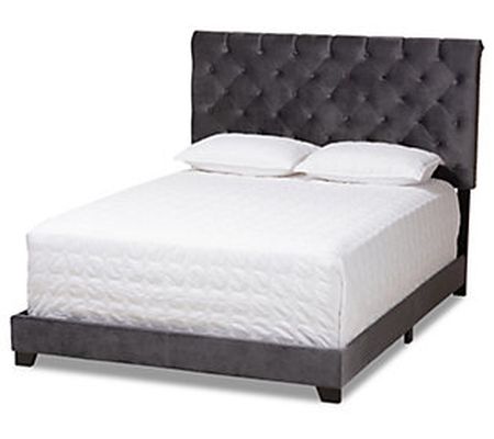 Candace Luxe and Glamour Velvet Upholstered Bed