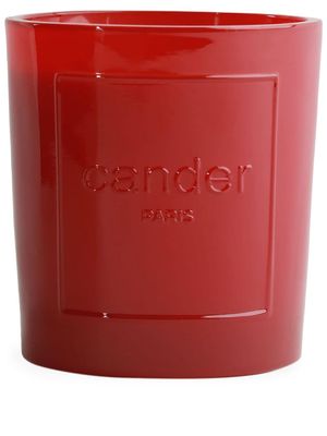 Cander Fete logo-embossed candle - Red