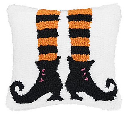 C&F Home 8" x 8" Witch Feet Hooked Throw Pillow