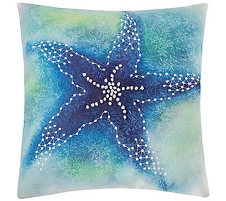 C&F Home Aqua Starfish Pillow