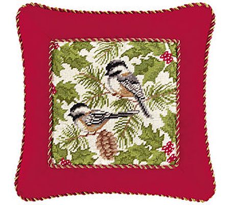 C&F Home Chickadee Pillow with Cord