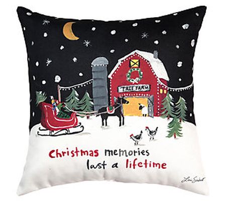 C&F Home Christmas Memories 18" x 18" Indoor/Ou tdoor Pillow