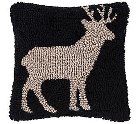 C&F Home Deer Hooked Pillow