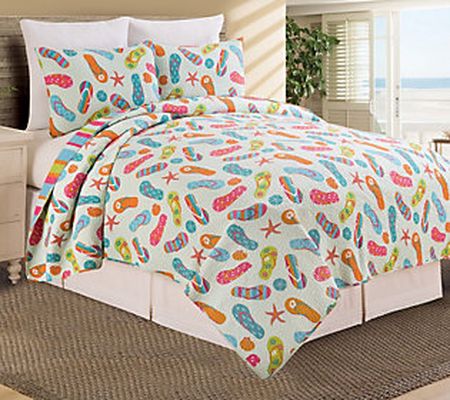 C&F Home Flip Flop Life Twin Quilt Set