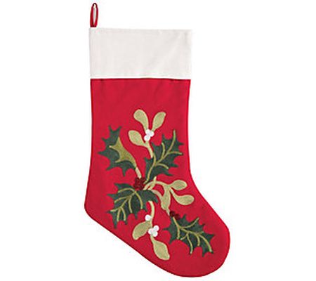 C&F Home Holly Branch Stocking