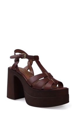 Candie's Arlet Platform Sandal in Cognac 