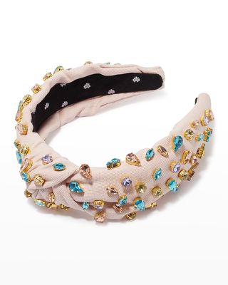 Candy Allover Jeweled Knot Headband