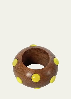 Candy Dots Yellow Napkin Ring