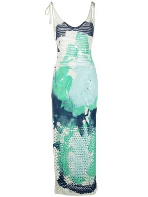 Canessa graphic-print day dress - Green