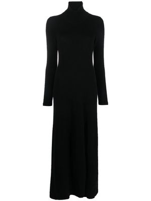 Canessa high-neck long-sleeved dress - Black
