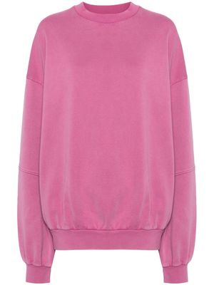 CANNARI CONCEPT embroidered-logo sweatshirt - Pink