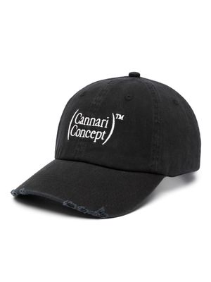 CANNARI CONCEPT logo-embroidered organic cotton baseball cap - Black