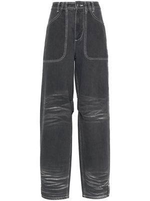 CANNARI CONCEPT mid-rise wide-leg jeans - Grey