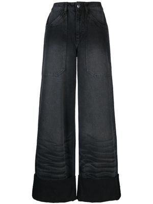 CANNARI CONCEPT organic cotton wide-leg jeans - Grey