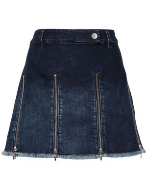CANNARI CONCEPT zip-detail denim skirt - Blue