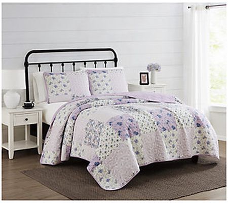 Cannon Elissa Patchwork Full/Queen 3 Piece Quil t Set
