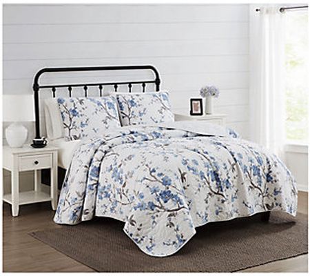 Cannon Kasumi Floral Twin/Twin XL 2 Piece Quilt Set