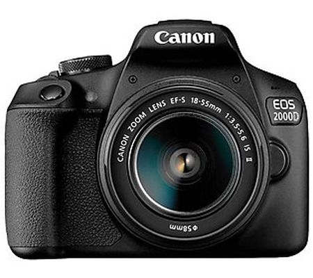Canon EOS 2000D w/ EF-S 18-55mm IS II Lens Bund le