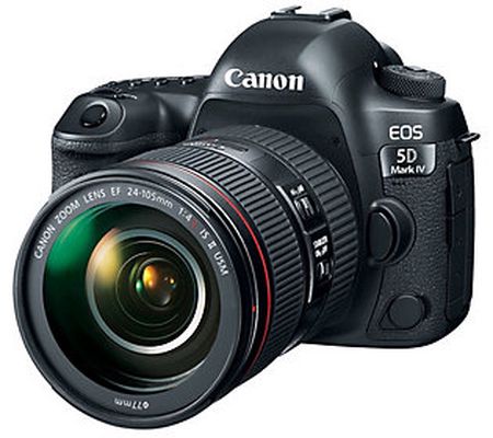 Canon EOS 5D Mark IV DSLR Camera w/ 24-105 f/4 II Lens Bundle